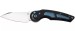 Coltello Serramanico Chiudibile Raggio e Saturno Fox Suru Jupiter FX-555-TIBL, M390 Satin, Black PVD Titanium Blue Oxidized Titanium Insert Da Collezione Art. FX-555 TIBL