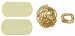 Piastrine Militari Americane US Originali Colore Oro Dog Tags Kit Neutre Art.27473