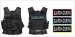 Tactical Vest Gilet Tattico Modulare Corpetto Tattico Mil-Tec Nero GUARDIE GIURATE - Rosso - Verde - Blu Art.10720002-GG