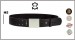 Cinturone Cintura in Cuoio con Doppi Fori e Pomello per Divise e Fondina H5 Vega Holster Italia  Vigilanza Polizia Carabinieri Art.1V57