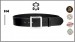 Cintura in Cuoio Altezza 4 cm. con Fibbia ad un Ardiglione Vega Holster Italia Vigilanza Polizia Sicurezza Art.1V61