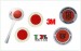 Paletta Segnalazione con Adesivi 3M Omologati Personalizzati con Logo e Scritte del Vostro Gruppo Parte Rossa + Rosso Classe III°  Art.0001