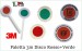 Paletta Segnalazione con Adesivi 3M Omologati Personalizzati con Logo e Scritte del Vostro Gruppo Parte Rossa Parte Rossa Classe III°  Art.0002