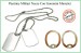 Piastrine Americane US Originali Colore Accaio Con Silenziatore Mimetici Dog Tags Kit Neutre Art.27436D-