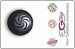 Bottone Bottoni Funghetto Per Giacca Cuoco Chef  Ego Vortice Nero Chef  Confezione 12 pezzi Art. 640405