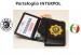 Portafoglio Portadocumenti con Placca Polizia Internazionale INTERPOL Polizia Criminale Internazionale Vega Holster Italia Art. 1WD83