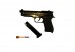 Pistola Bruni a Salve Modello Beretta 92 nera Top Firing Scacciacani Calibro 8.00 Modello Carabinieri Polizia Guardia di Finanza  Art . BR-1305