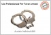 Manette Handcuffs Acciaio Modello Spagnolo Professionali Carabinieri Polizia GDF Penitenziaria Vigilanza Security  Art. 29403