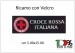 Patch Toppa Ricamata Con Velcro cm 5,00x15,00 Croce Rossa Italiana Art.15-5-CRI