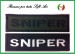 Patch Toppa Lineare Ricamata con Velcro Sniper Art.NSD-R16