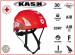 Casco Protezione Colore Rosso CRI Croce Rossa Italiana con Visiere e Logo KASK ITALIA Art. WHE00007-204