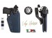 Fondina in Cordura con Laccio Girevole Nera Blu Bianca Vega Holster Italia Vigilanza Polizia Locale Carabinieri GPG IPS Art. PR2