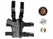 Fondina per Pistola Cosciale in Speciale Polimero Vega Holster Italia  GIS NOX Militari Vigilanza Polizia Guardie Giurate GPG Art. VKL8