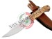 Coltello Lama Fissa con Fodero Manico Legno Caccia Pesca Idea regalo cm 27 Maru Art. MARU-01