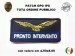 Patch Toppa Ricamata per Tuta Ordine Pubblico GPG PRONTO INTERVENTO  Blu Art.GPG-OP-11