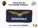 Patch Toppa Ricamata per Tuta Ordine Pubblico GPG RADIOMOBILE Blu Art.GPG-OP-12