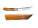 Coltello Artigianale con Fodero Cuoio Lama Fissa Tanto Maru 22.50 cm Caccia Escursioni Alpinismo Idea Regalo Art. COL10B