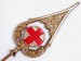 Lancia Puntale Ottone per Aste Porta Bandiera Croce Rossa Italiana CRI  C.R.I.  Ufficio Comitato Art. BRK-CR