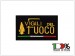 Patch Toppa Ricamata con Velcro Vigili del Fuoco + bandiera Italia cm 5 x 8 Art.NSD-VVFF-B