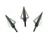 Punte Per Frecce Professionali Lama Acciaio Arco Balestra Caccia  3 Lame Art. CF142D
