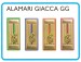 Alamari Giacca o Camicia Fondo Oro GG Guardie Giurate a Rilievo GPG IPS Giallo Blu Verde Nero Cermesi  Art.FAV-GG