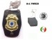 Porta Placca Doppio Uso Collo - Cintura Security Service  Vega Holster Art. 1WB28
