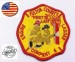 Patch Toppa Ricamata VVFF Vigili del Fuoco Americani Henry County Company 6 Art.VVFF-13