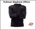 Pullover Maglione Modello Ufficio Nero Sicurezza con Toppe e Spalline Girocollo Fostex Art. 131345