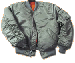 Giubbino Pilota Bomber Aeronautica Militare Mod. MA1 Pilota Verde Interno Arancione Art. 10403001