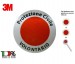 Adesivo 3M Per Paletta Rosso Protezione Civile Volontari Senza Logo Art. R00127