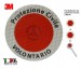Adesivo 3M Per Paletta Rosso Protezione Civile Volontario Art. R0020
