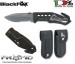 Coltello Rescue Intervento Black Fox Tactical knife Nero G10 Titanium Vigili Del Fuoco 118 Soccorso Sanitario Protezione Civile BF 115 Art. BF-115