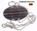 Set Piastrina Militare TEDESCA in Metallo con Catenelle - Collana Dog Tags  Mil Tec  Art.16310000