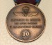 Medaglia con Nastrino Al MERITO per Lunga Attività di Paracadutismo Militare Oro Argento Bronzo Art.TUS-PARA