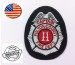 Patch Toppa Ricamata VVFF Vigili del Fuoco Americani Capitain Fulton County Fire  Art.VVFF-31