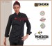 Giacca Cuoco Chef Donna Nera Professionale Woman Chef Jacket Amabel Siggi Horeca Personalizzabile con Nome Ricamato Art.28GA0194