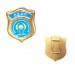 Placca con Clip A.E.O.P. Associazione Europea Operatori Polizia Prodotto Italiano Art.AEOP-P12