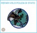Toppa Patch Ricamata con Velcro Polizia Reparto Volo CASV C.A.S.V. Originale  Art. PS-VOLO-6