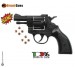 Pistola a Salve Calcio Nero Rivoltella Scaccia Cani Starter Sonoro Revolver Olimpic 6 mm Bruni Art. OLIMPIC-NERA