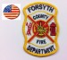 Patch Toppa Ricamata VVFF Vigili del Fuoco Americani Forsyth Fire Departiment Art.VVFF-39