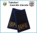 Tubolari Bordo Azzurro Plastificato Guardia Particolare Giurata GPG Art.NSD-GPG