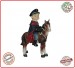 Statuina Polizia a Cavallo Dipinta a Mano Polizia di Stato  Art. Seu044 07045