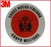 Adesivo 3M Per Paletta Rosso Croce Rossa Italiana C.R.I. Corpo Militare Art. R0016