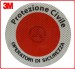 Adesivo 3M Per Paletta Rosso Protezione Civile Operatori Sicurezza  Art. R0021
