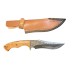 Coltello Artigianale con Fodero Cuoio Lama Fissa Maru 29.00 cm Caccia Escursioni Alpinismo Idea Regalo Art. COL8C