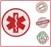 Patch Toppa Con Velcro Croce Esculapio Rossa Soccorso Sanitario 118 ANPAS  Art.NSD-ER