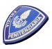 Scudetto Gommata 3D PVC  Scritta Patch Polizia Penitenziaria per Tuta OP Ordine Pubblico NEW  Art. PVC-26