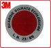 Adesivo 3M Per Paletta Rosso Guardie Giurate Ecologiche Art. R0088