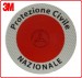 Adesivo 3M Per Paletta Rosso Protezione Civile Nazionale  Art. R0019