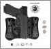 Fondina Polimero Nera Inside Flat Holster  Sotto Camicia Vega Holster Italia Polizia Carabinieri Guardie Giurate GPG IPS Art. IF8